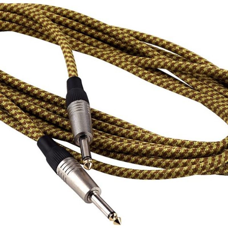 Кабель інструментальний ROCKCABLE RCL30205 TC D/Gold Instrument Cable - Vintage Tweed (5m)